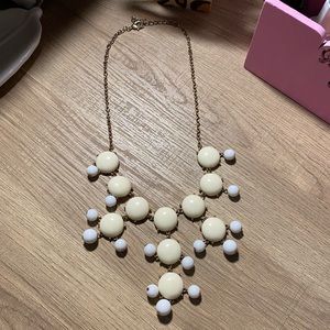 White Bubble Statment Necklace